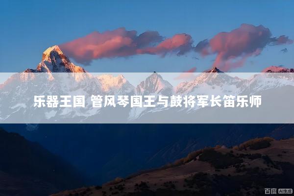 乐器王国 管风琴国王与鼓将军长笛乐师