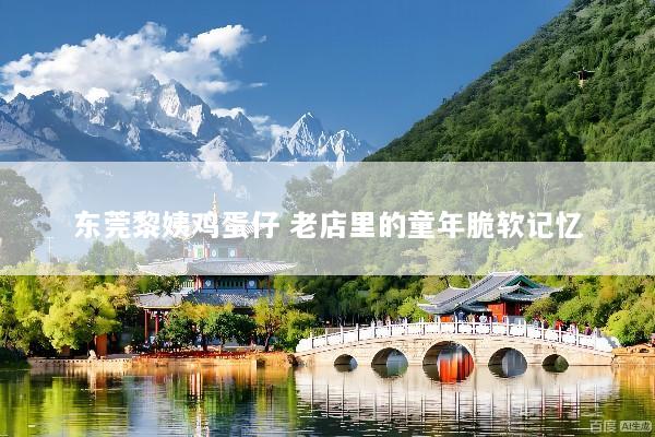 东莞黎姨鸡蛋仔 老店里的童年脆软记忆